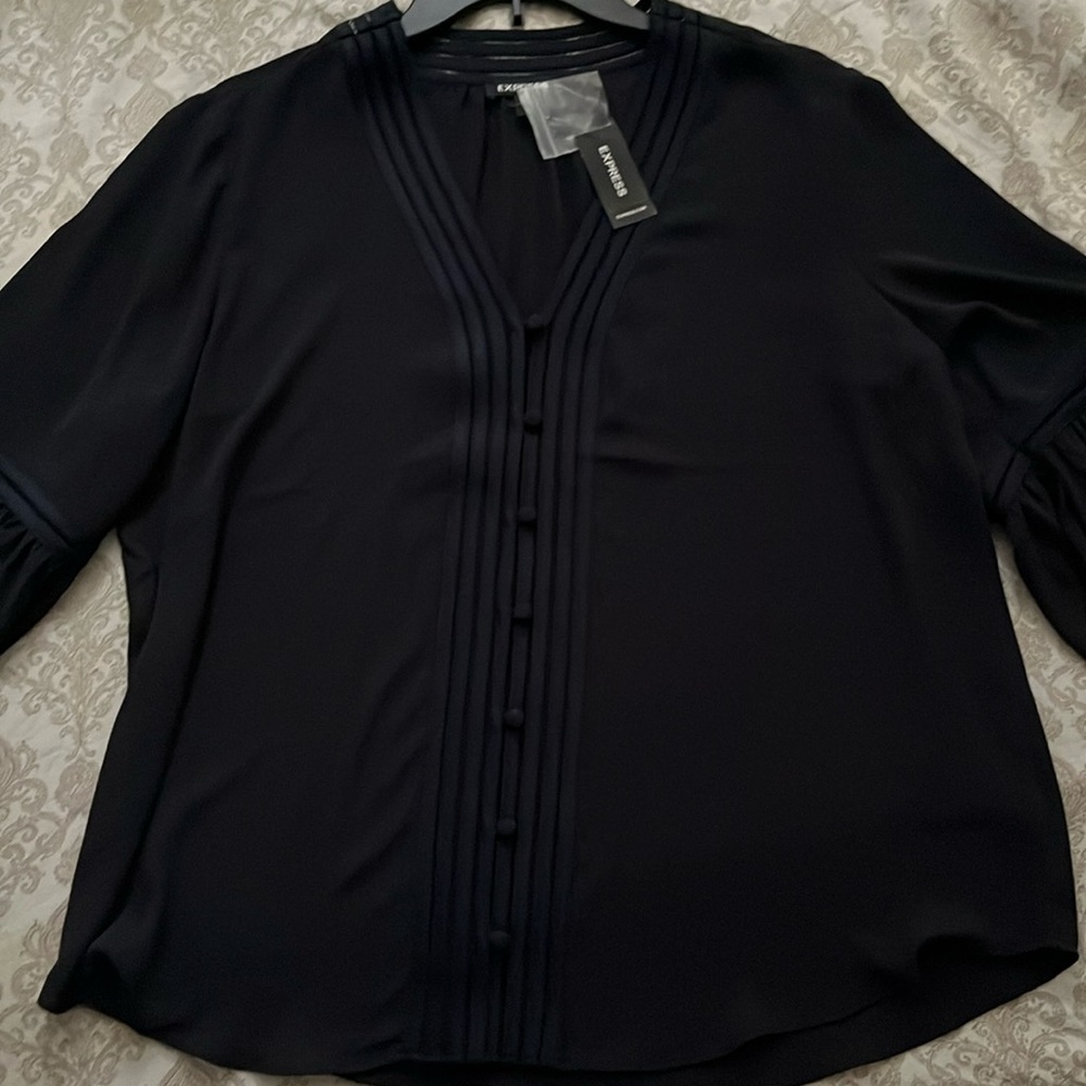 Rich Navy Blue/Polyester Top